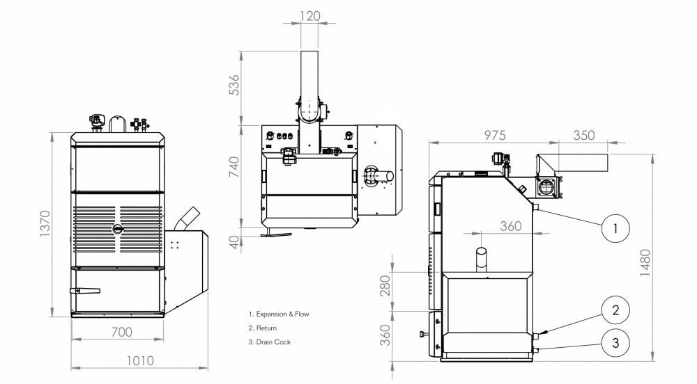 Komplett III - system drawings