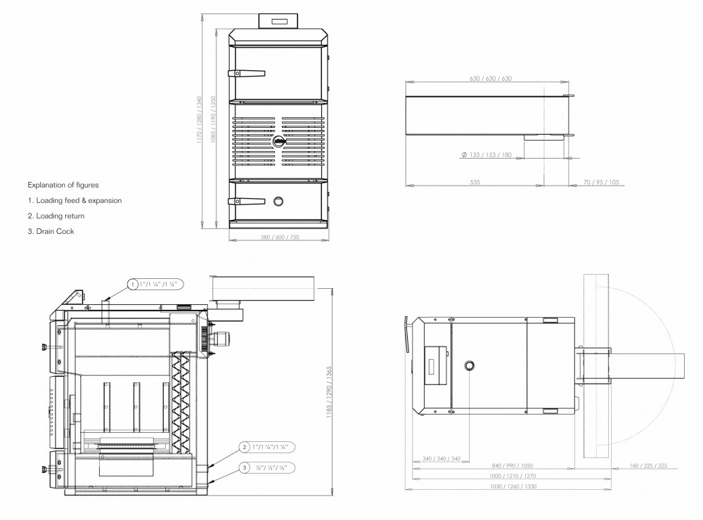 System drawing of boiler